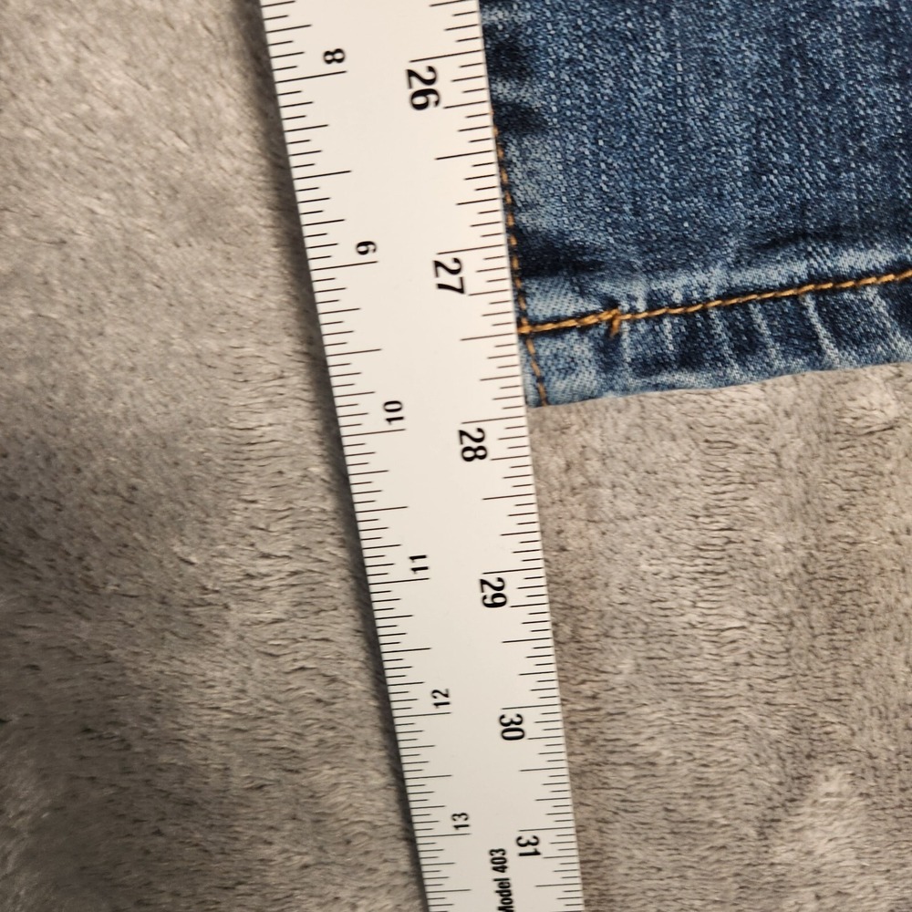 Judy Blue Jeans Womens 30X28 (Tag 11/30) JB84165 Med Blue Pin Stripe Skinny Fit - Picture 4 of 12